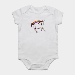 Logan – Laura Unicorn with rainbow Baby Bodysuit